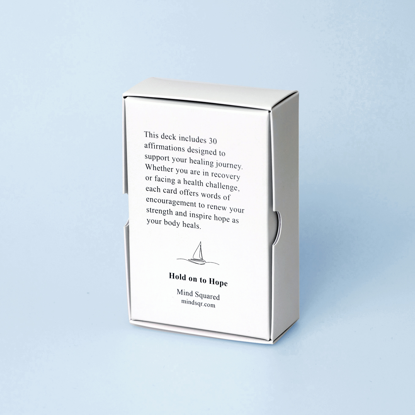 healing affirmation card deck back